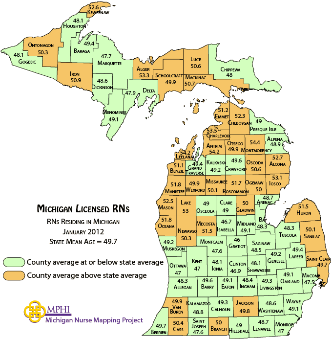 RNs mean age map